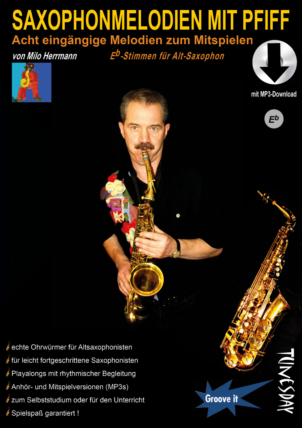 Saxophonmelodien mit Pfiff (Alt) Noten-Heft mit MP3-Download